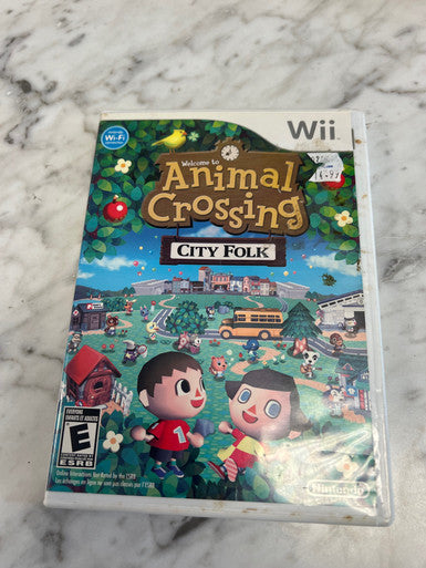 Animal Crossing City Folk Nintendo Wii Case and manual only