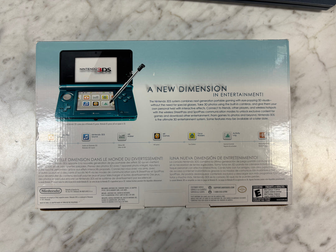 Nintendo 3DS (Aqua Blue) BOX ONLY - CO10226