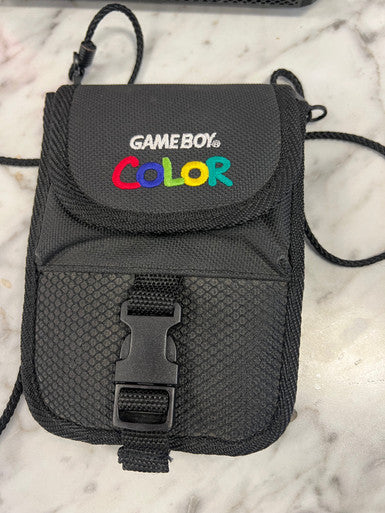 Nintendo GAMEBOY COLOR  Black Carrying Case Nice Travel Bag Pouch