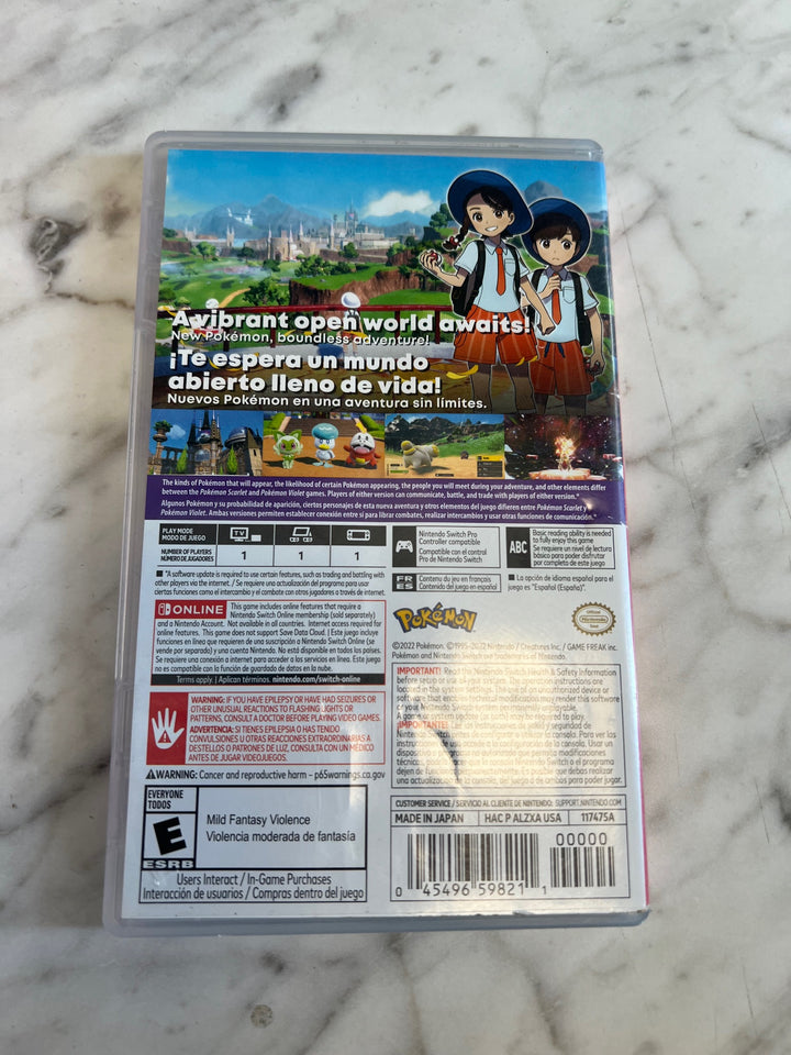 Pokemon Scarlet Nintendo Switch Case only CO81225