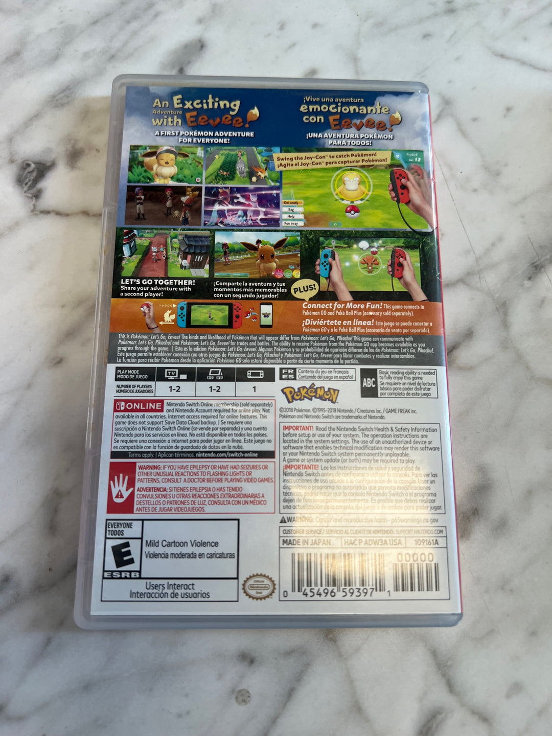 Pokemon Let's Go Eevee Nintendo Switch Case only CO81225