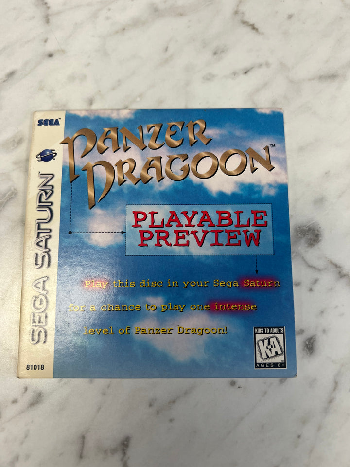 Panzer Dragoon Demo Disc for Sega Saturn DE101624