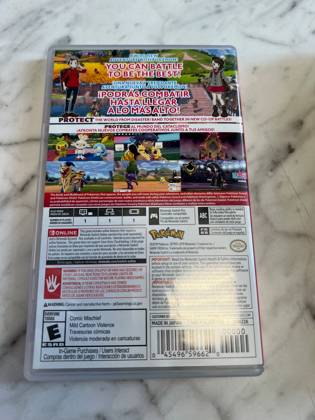 Pokemon Shield Nintendo Switch Case only CO81225