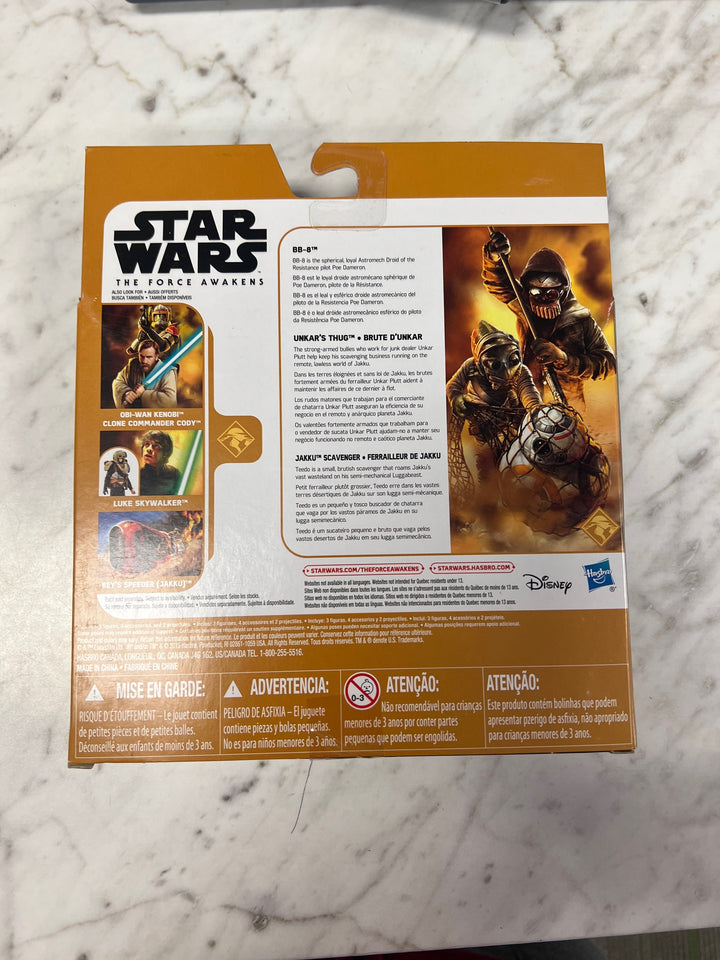Star Wars The Force Awakens 3 Pack BB-8 Unkar's Thug Jakku Scavenger NEW  TO2625