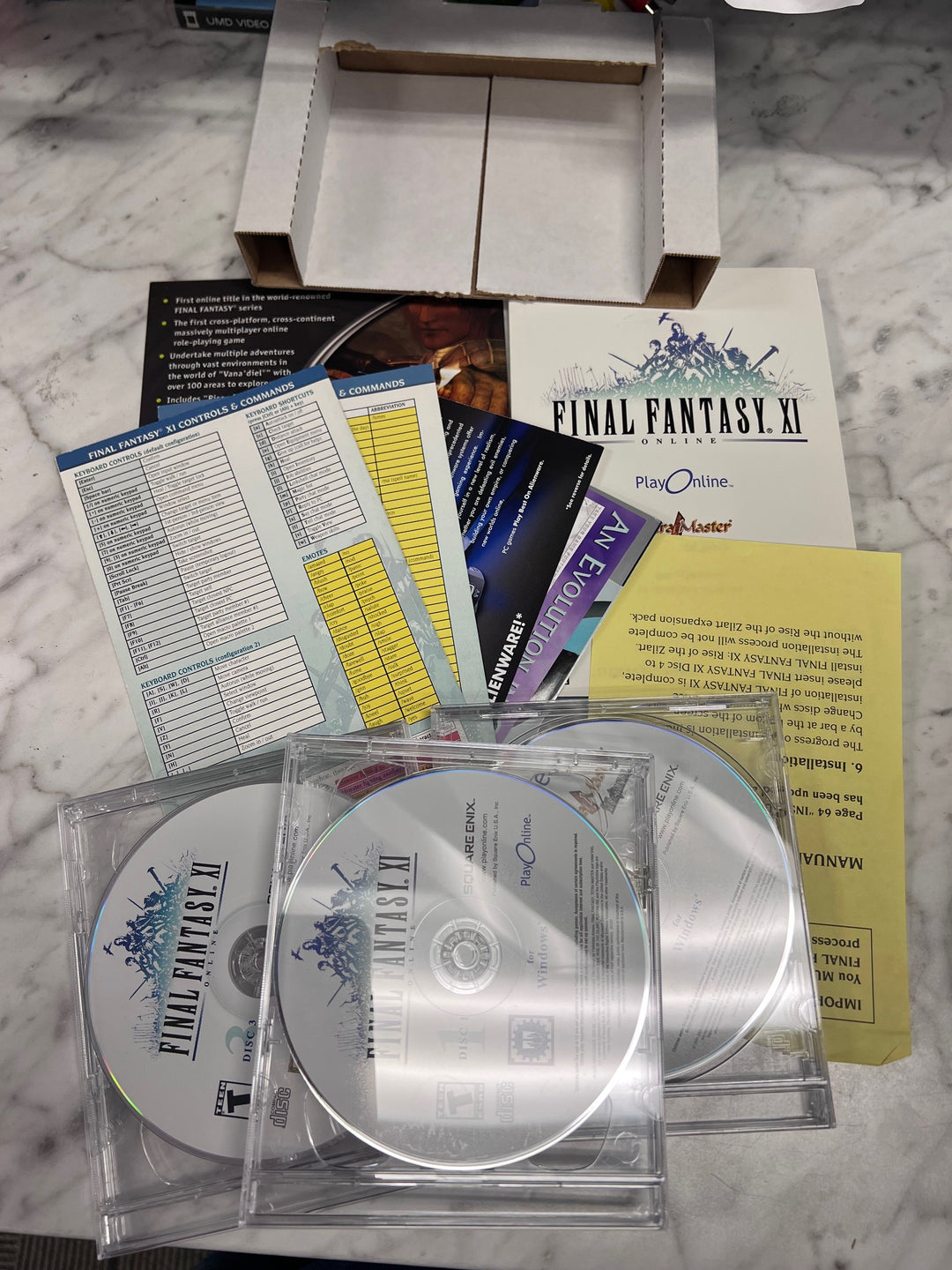 Final Fantasy XI Online w/ Rise of the Zilart Expansion PC CD-ROM Used UP111325