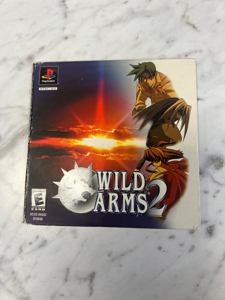 Wild Arms 2 Playable Demo Disc for PS1 Playstation DE101624