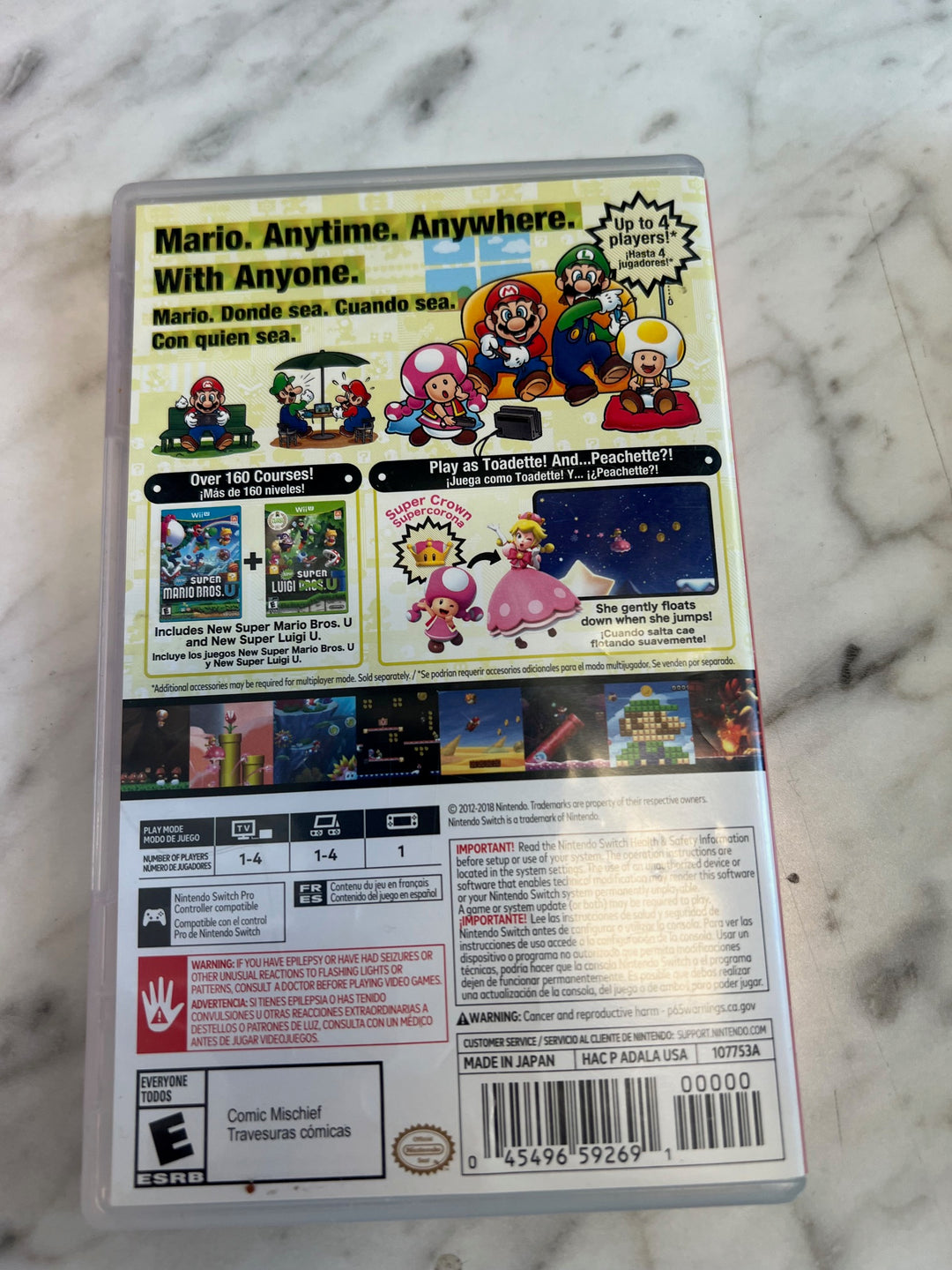 New Super Mario Bros Nintendo Switch Case only CO81225
