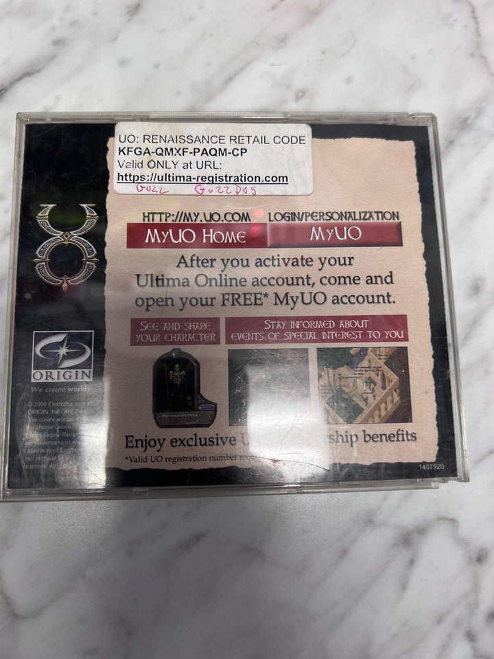 Ultima Online Renaissance (Jewel Case) PC CD-ROM Used UP111325