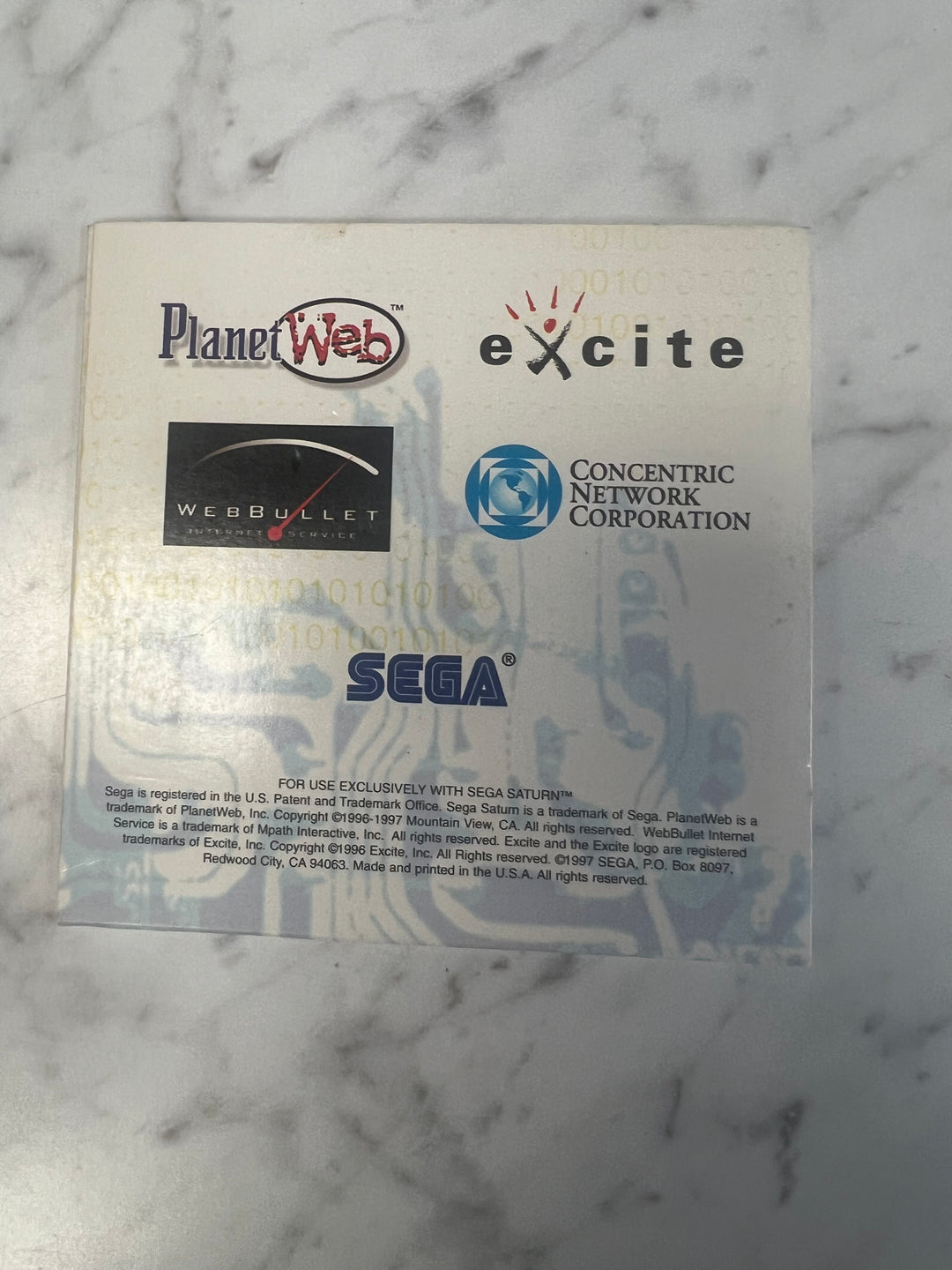 Sega Saturn Netlink Disc 3.0  DE101624