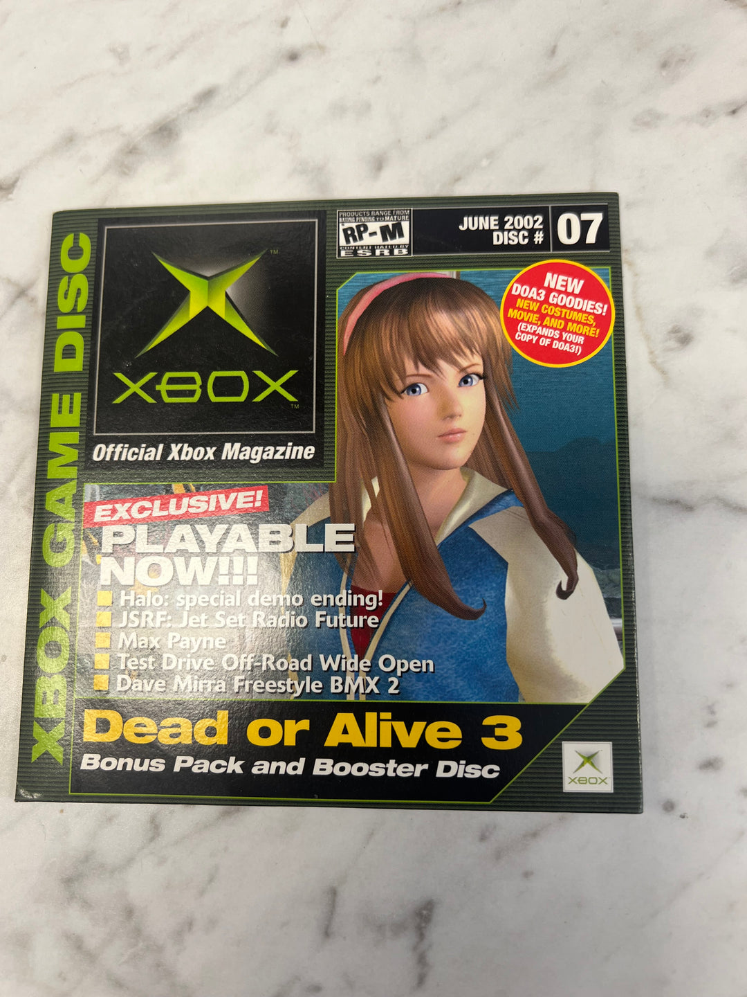 Official Xbox Magazine Demo Disc #07 June 2002 Dead or Alive Booster Disc    DE101624