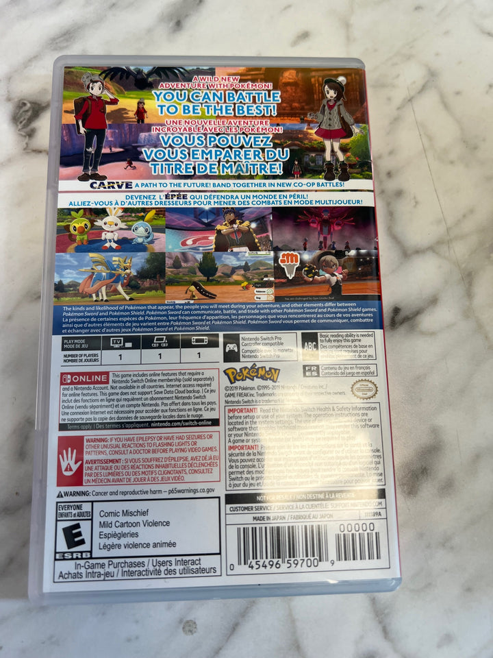 Pokemon Sword Nintendo Switch Case only CO81225