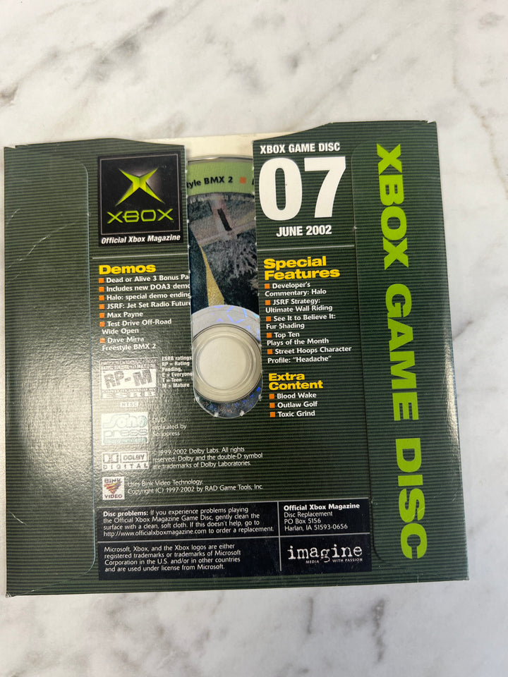 Official Xbox Magazine Demo Disc #07 June 2002 Dead or Alive Booster Disc    DE101624