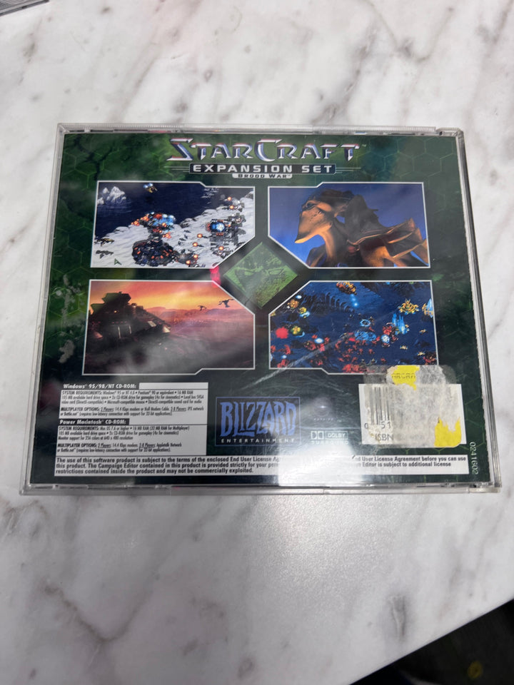 Starcraft Brood War Expansion Set (Jewel Case) PC CD-ROM Used UP111325
