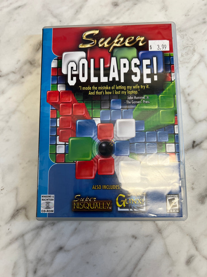 Super Collapse PC Mac CD-ROM Game  PC8524