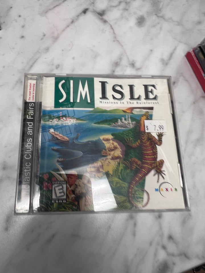 Sim Isle Missions in the Rain Forest (Jewel Case) PC or Mac CD-ROM Used UP111325