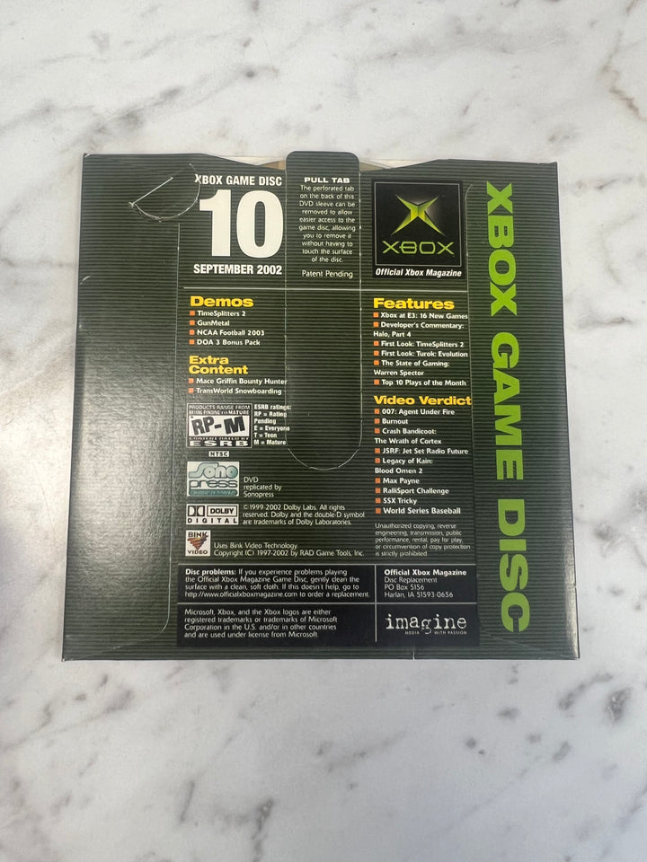 Official Xbox Magazine Demo Disc #10 September 2002 Dead or Alive Bonus Pack    DE101624