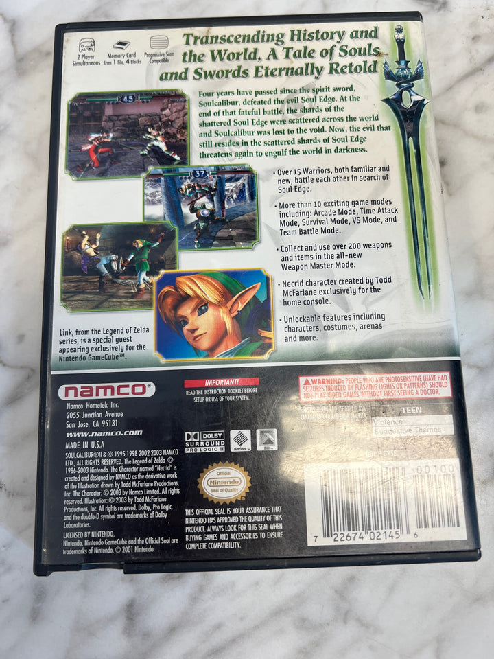 Soul Calibur II Nintendo Gamecube Case ONLY CO81225