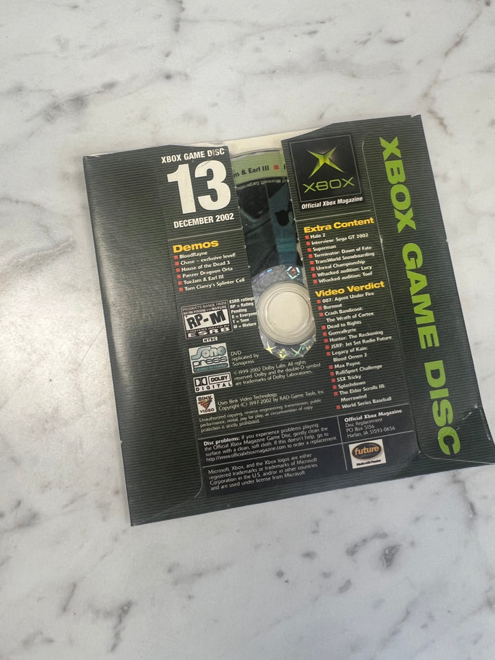 Official Xbox Magazine Demo Disc #13 December 2002    DE101624