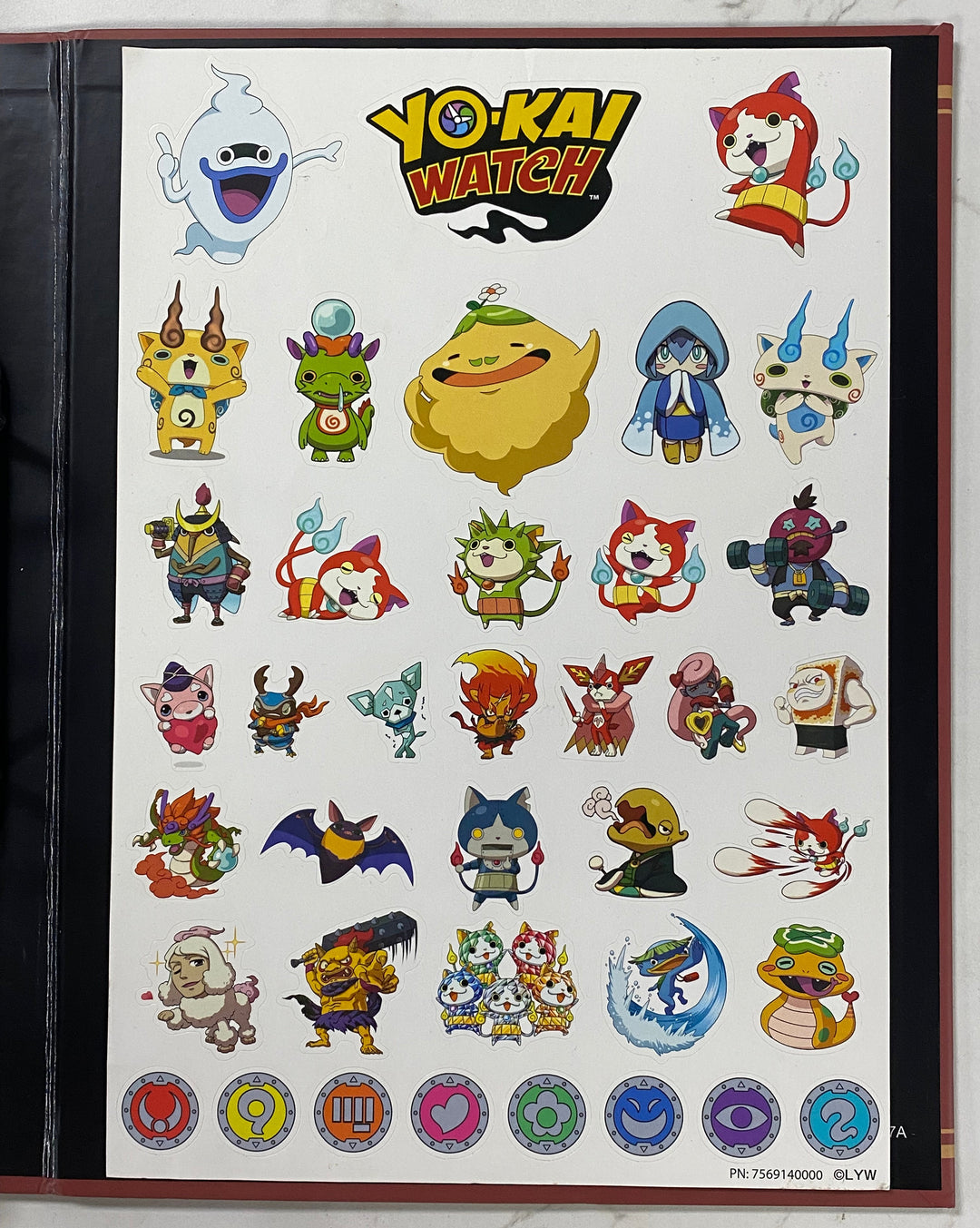 Yokai Watch Hasbro Binder (37 Medals - Not Complete)  UT102829