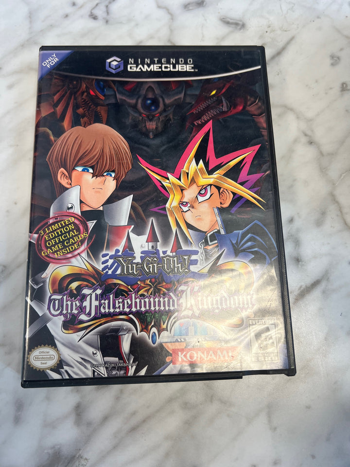 Yu-Gi-Oh! The Falsebound Kingdom Nintendo Gamecube Case + Manual ONLY CO81225