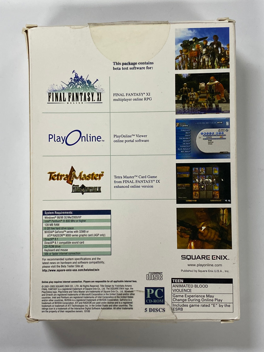 Final Fantasy XI Online Beta Version - PC PC102826