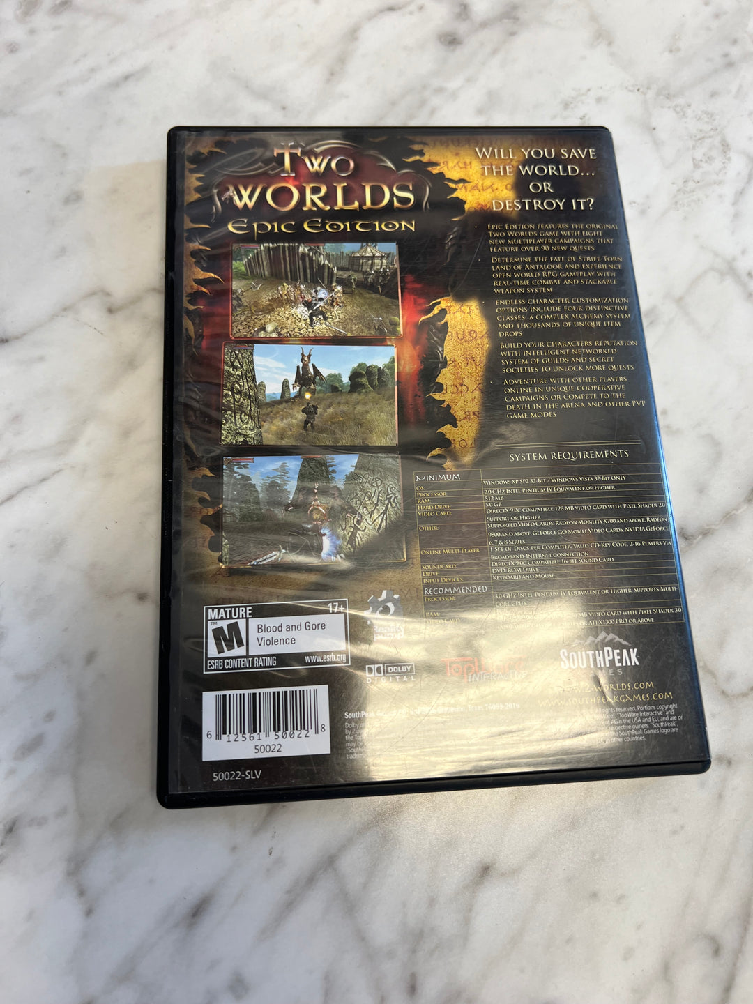 Two Worlds Epic Edition PC DVD-ROM Game  PC8524