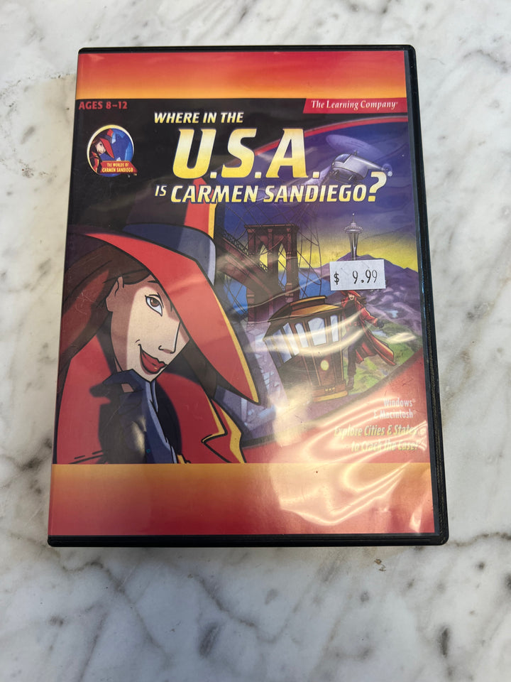 Where in the USA is Carmen Sandiego? PC CD-ROM Game  PC8524