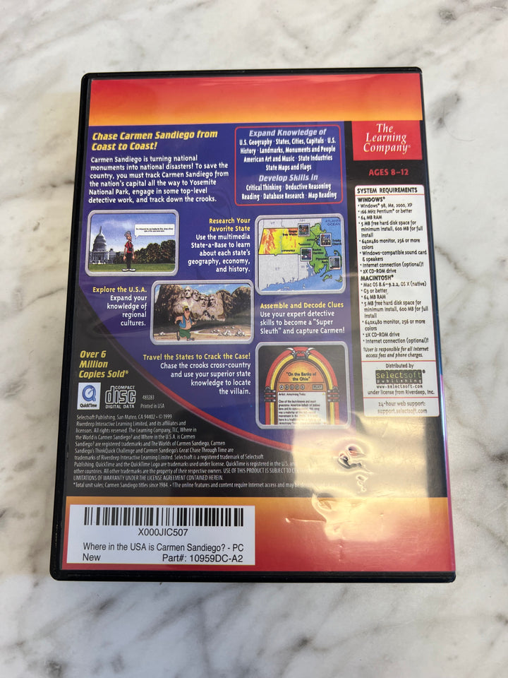 Where in the USA is Carmen Sandiego? PC CD-ROM Game  PC8524