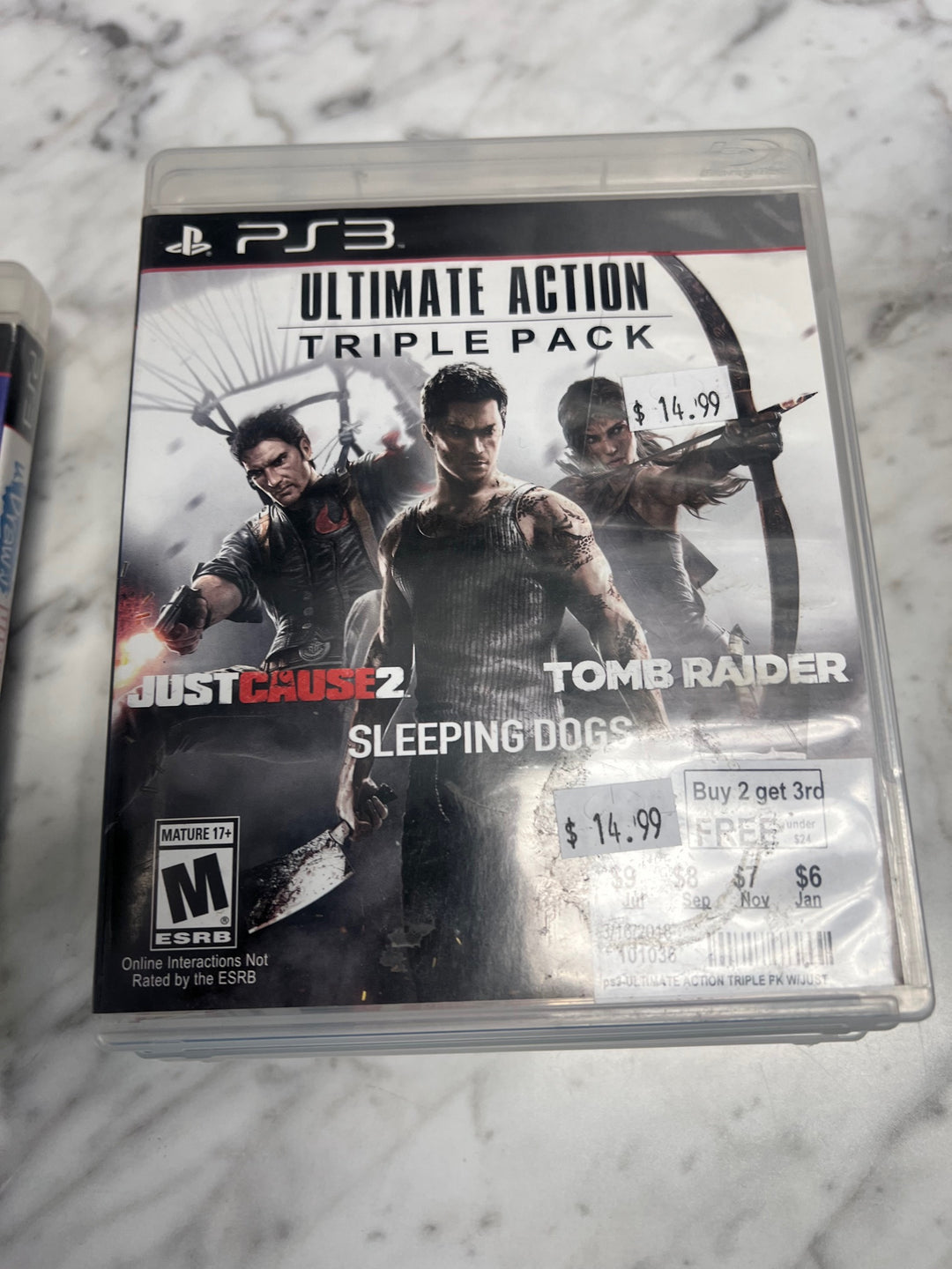 Ultimate Action Triple Pack (Just Cause 2, Tomb Raider, Sleeping Dogs) - PS3 P51325