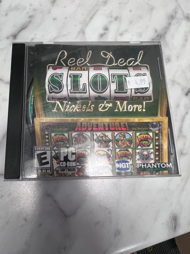 Reel Deal Slots Nickels and More (Jewel Case) PC CD-ROM Used UP111325