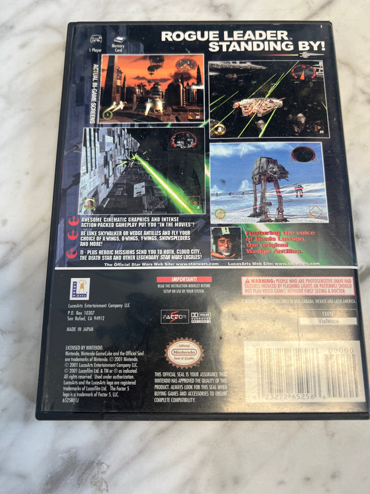 Star Wars Rogue Leader Squadron II Nintendo Gamecube Case and Manual ONLY CO81225