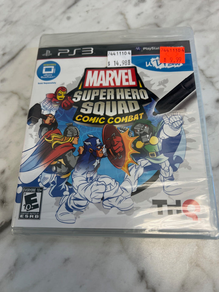 Playstation 3 (PS3) uDraw MARVEL Super Hero Squad Comic Combat Game New Sealed