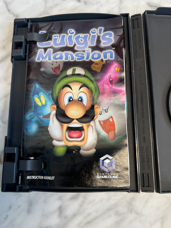 Luigi's Mansion Nintendo Gamecube Case and (water damage) Manual ONLY CO81225