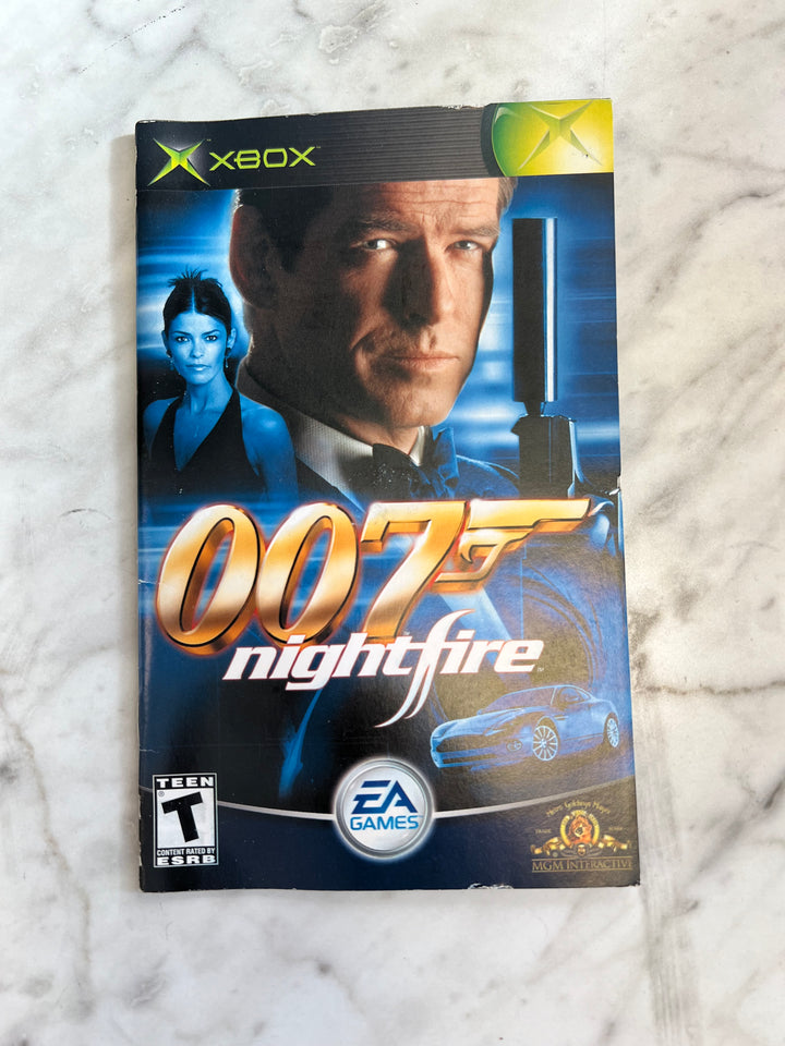 007 Nightfire for Microsoft Xbox MANUAL ONLY MO101624