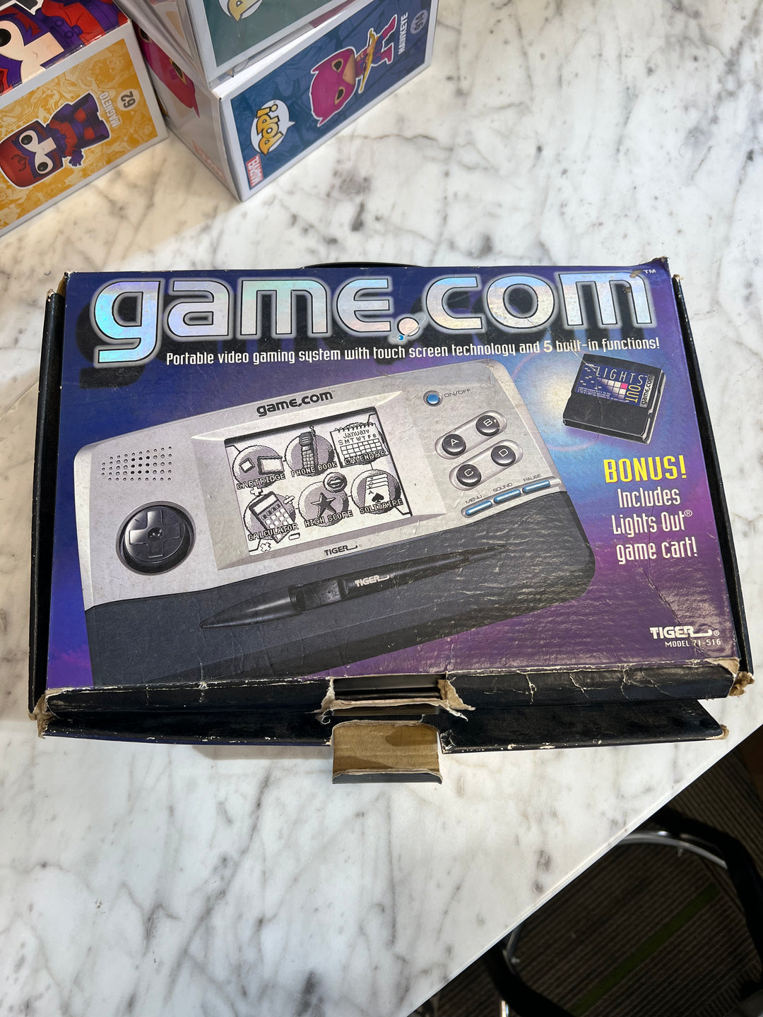 Game.com Console in Box with 3 games. Tested and working.