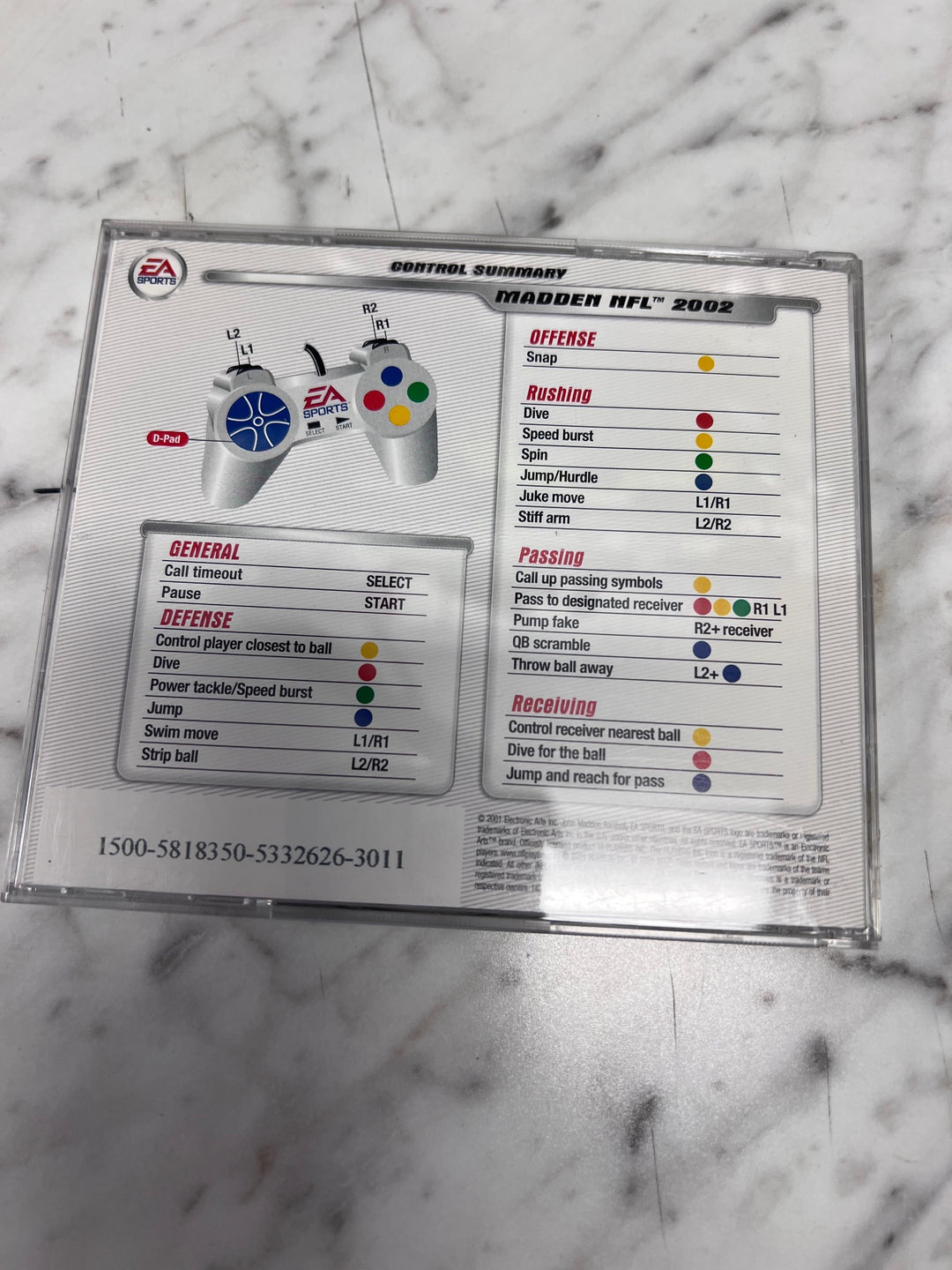 Madden NFL 2002 (Jewel Case) PC CD-ROM Used UP111325