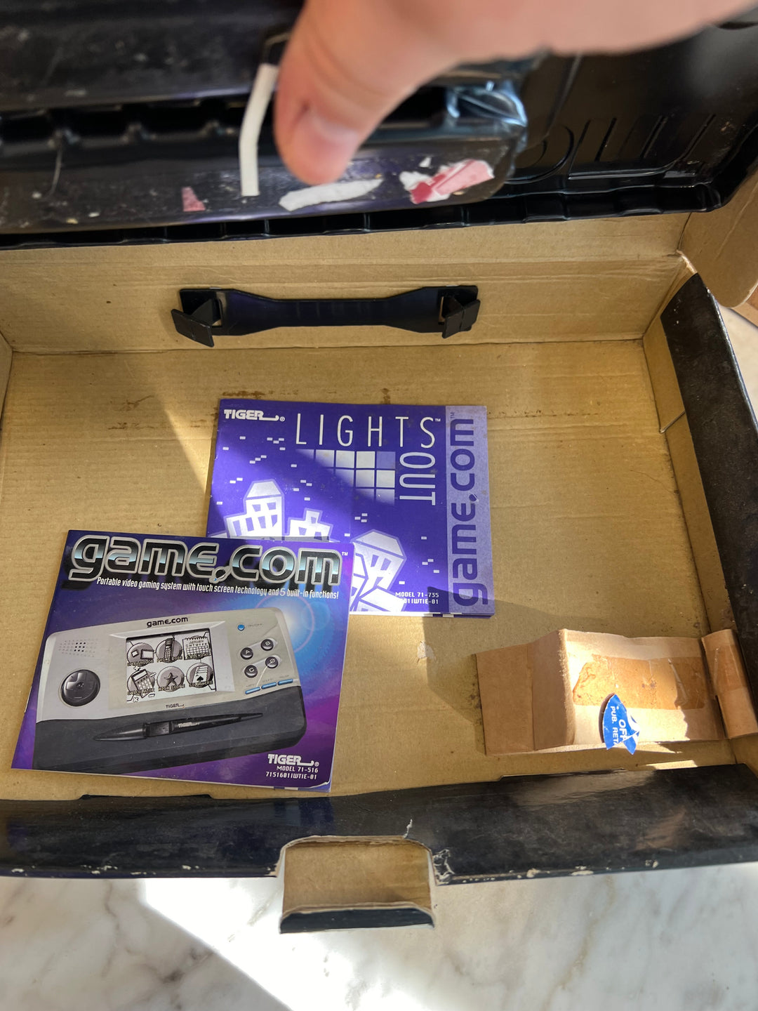 Game.com Console in Box with 3 games. Tested and working.