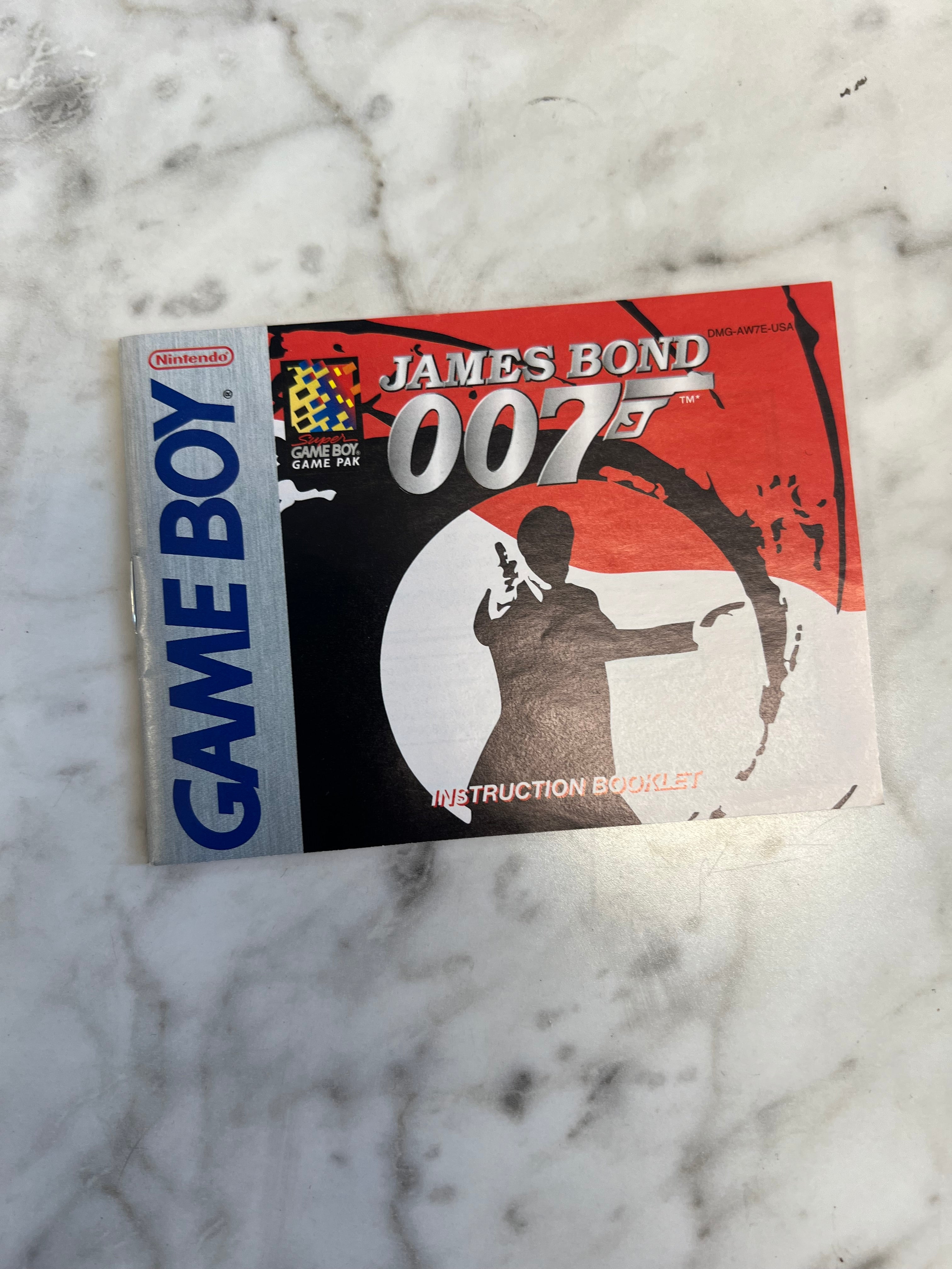 James Bond 007 for Gameboy MANUAL ONLY MO101624 – Core Gaming