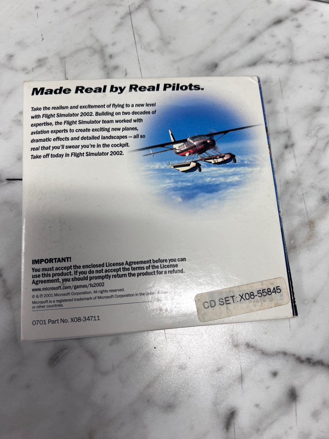 Microsoft Flight Simulator 2002 (Jewel Case) PC CD-ROM Used UP111325