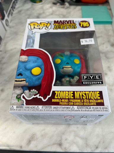 Funko Pop Zombie Mystique 795 Marvel Zombies FYE Exclusive Vinyl Figure