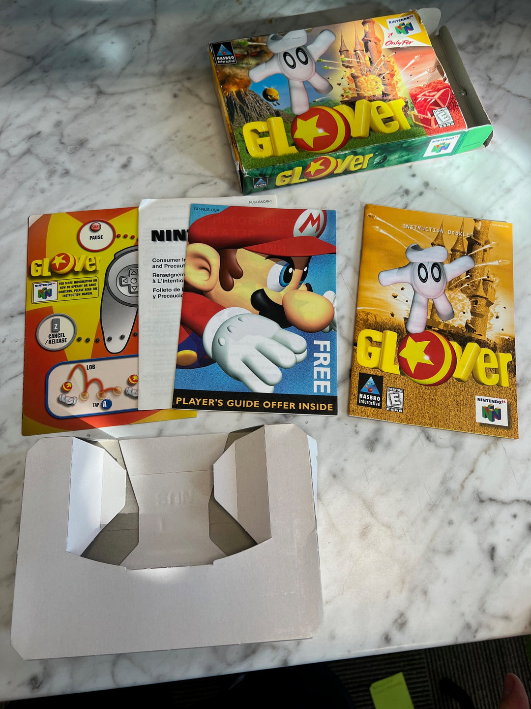 Glover for Nintendo 64 BOX and MANUAL ONLY CO81225