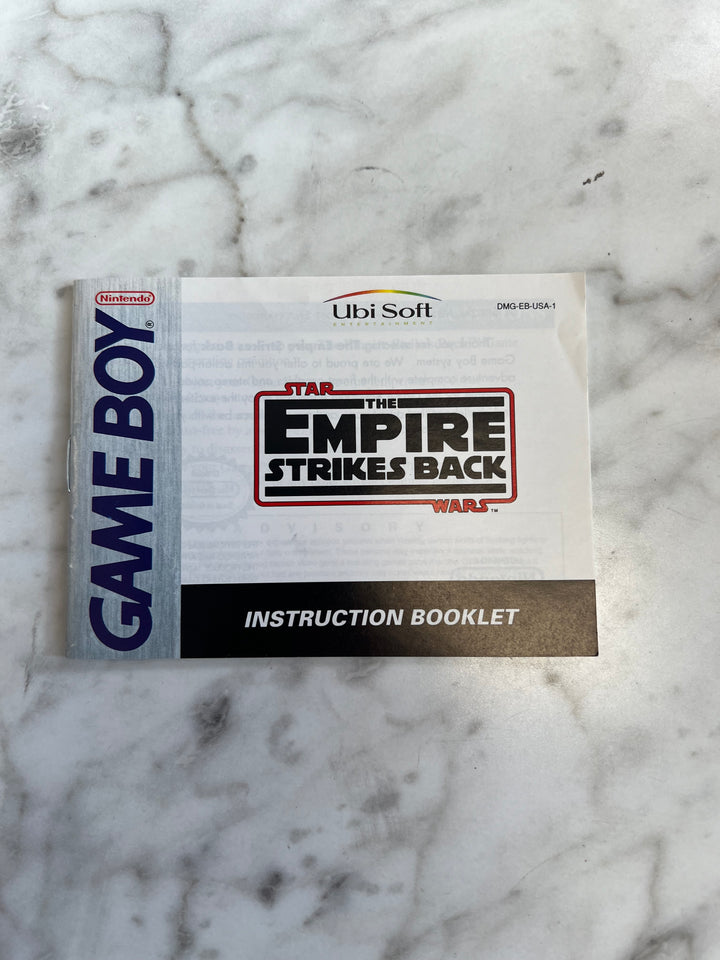 Star Wars The Empire Strikes Back for Gameboy MANUAL ONLY    MO101624