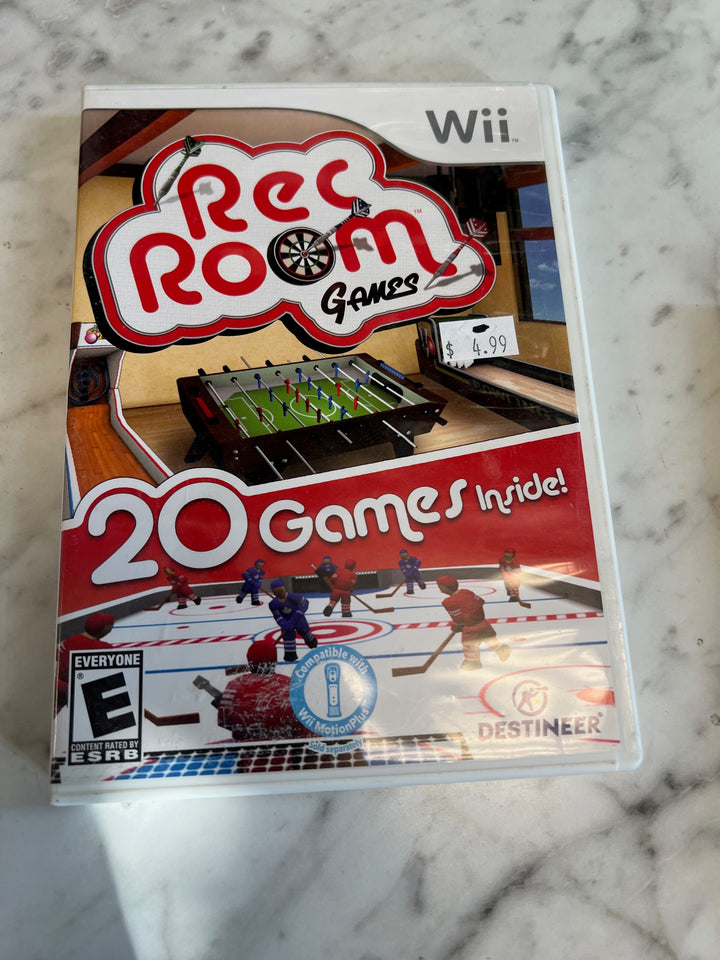 Rec Room Games for Nintendo Wii BOX and MANUAL ONLY CO81225