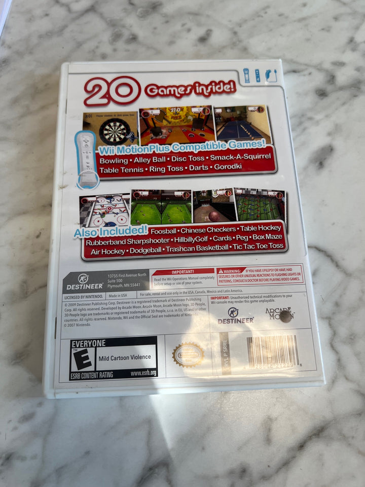 Rec Room Games for Nintendo Wii BOX and MANUAL ONLY CO81225