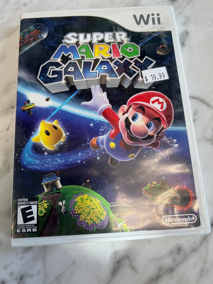 Super Mario Galaxy Nintendo Wii BOX and MANUAL ONLY CO81225