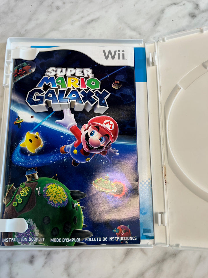 Super Mario Galaxy Nintendo Wii BOX and MANUAL ONLY CO81225