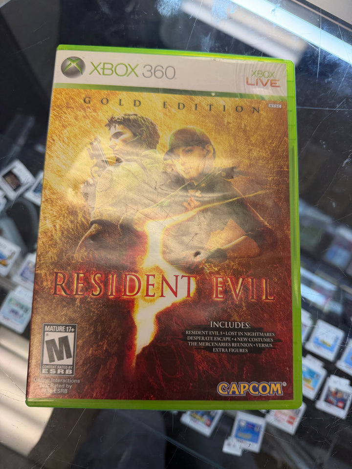 Resident Evil 5 Gold Edition Xbox 360 CASE ONLY NO GAME   CO4426
