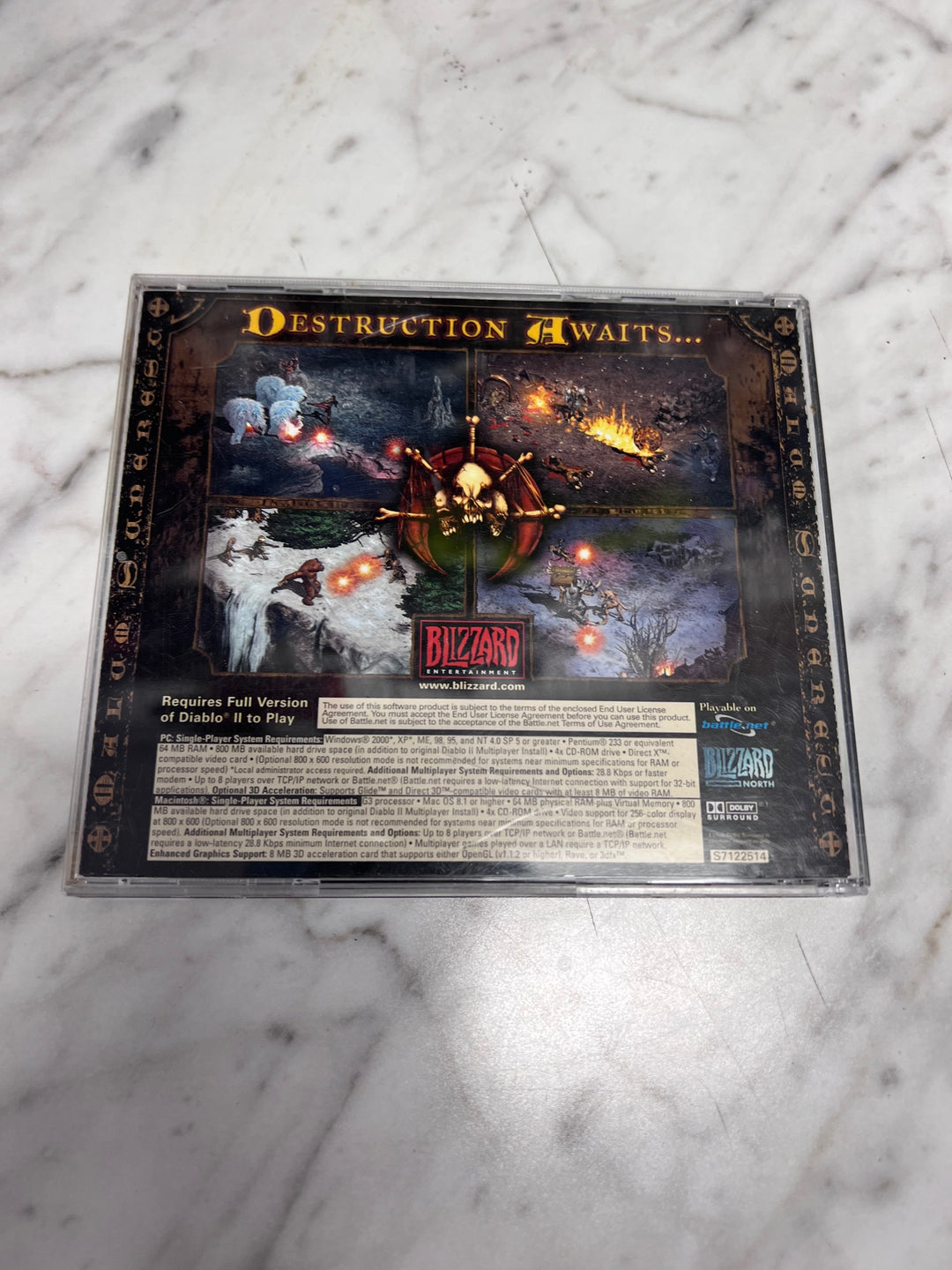 Diablo II Lord of Destruction Expansion Set (Jewel Case) PC CD-ROM Used UP111325