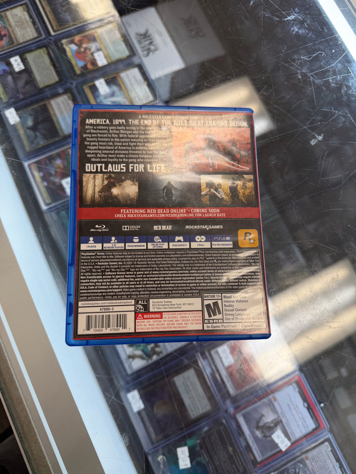Red Dead Redemption 2 PS4 Case Only No Game CO4426