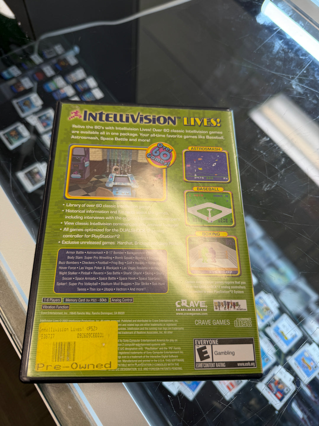 Intellivision Lives! PS2 Case ONLY No Game CO4426
